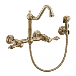 Faucet Wall Mount w/ Traditional Spout