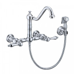 Faucet Wall Mount w/ Traditional Spout