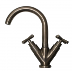 Faucet with High Tubular Swivel Spout