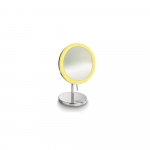 Round Led 5x Magnified Mirror, Polished Chrome