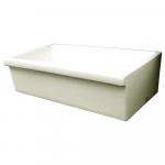 36" Large Reversible Fireclay Sink, Biscuit