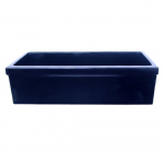 36" Large Reversible Fireclay Sink, Blue