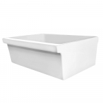 36" Large Reversible Fireclay Sink, White