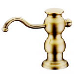 Soap-Lotion Dispenser 4", Antique Brass
