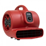 1/3 HP 2400 CFM Air Mover, Carpet Dryer, Red