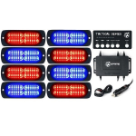 Tactical 24 Series LED Strobe Lights, Red/Blue
