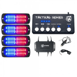 Tactical 24 Series LED Strobe Lights Set, Red/Blue