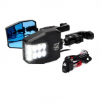 UTV Side View Mirror with LED Spotlight Clear