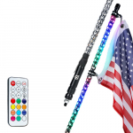 Spiral RGB LED Flag Pole Whip Light