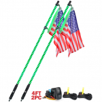 Twister Series LED Flag, Green, Pc2