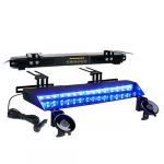 Chaser Series Dual LED Visor Strobe Light, Blue