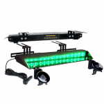 Chaser Series Dual LED Visor Strobe Light, Green