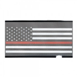 Mesh Grille Insert with Firefighter Red Stripe