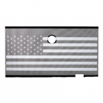 Mesh Grille Insert with Black and White Flag