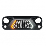 Jeep Grille with Turn Signal Lights, Smoke